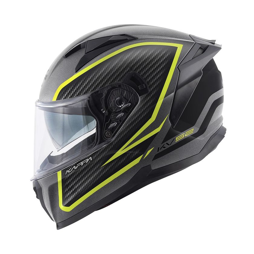 KV52RTY Čelada Kappa KV52 Kronos Titanium Črna Fluo