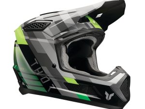 Motokros čelada Fleet Camber Green Thor