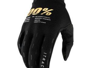 Otroške motokros rokavice Itrack Black 100%