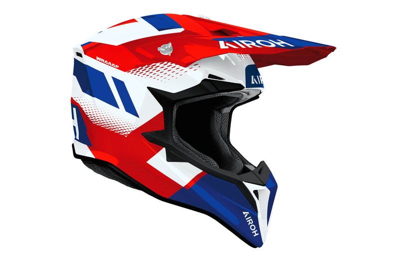 Čelada Airoh Wraaap Vision Red Blue Gloss Čelada Airoh Wraaap Vision Red Blue Gloss