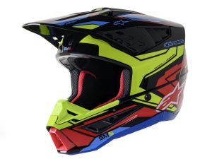 Čelada SM5 Black Red Yellow Action 2 Alpinestars